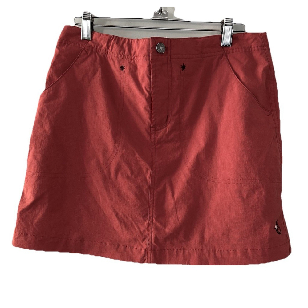 Isis Activewear Beachwear Skort Floral Burnt Orange Womens Sz‎ 4 Activewear Golf